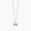 2jewels - Girocollo in acciaio 316L zaffiro sintetico zirconi cristalli