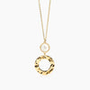 2jewels   -  Girocollo in acciaio 316L PVD giallo perle conchiglie