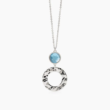 2jewels   -   Girocollo in acciaio 316L vetro madreperla