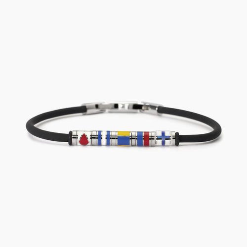 2Jewels - Bracciale in acciaio 316L smalto silicone