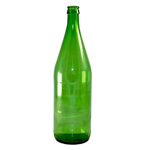 Bottiglia in vetro verde per passata di pomodoro o vino Vichy chiusura con tappo a corona 1 Lt