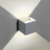 Applique Led Cubo Grigio Lampada Da Parete 12w 1500l Luce Regolabile Updown Ip65