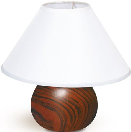 Lampada da tavolo con fusto in legno di rovere 40 watt E14