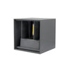 Applique Led Cubo Grigio Lampada Da Parete 12w 1500l Luce Regolabile Updown Ip65