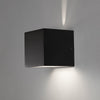Applique Led Cubo Nero Lampada Da Parete 5w 750lmn Luce Regolabile Updown Ip65