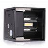 Applique Led Cubo Nero Lampada Da Parete 5w 750lmn Luce Regolabile Updown Ip65