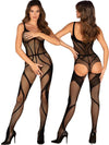 Obsessive - G336 Tutina Aperta Nylon Nero