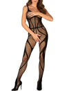 Obsessive - G336 Tutina Aperta Nylon Nero