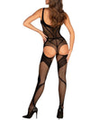Obsessive - G336 Tutina Aperta Nylon Nero
