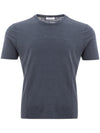 Gran Sasso T-Shirt in Cotone Fiammato da uomo