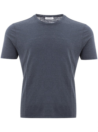 Gran Sasso T-Shirt in Cotone Fiammato da uomo