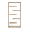 Libreria moderna di design Bilbao in legno e vetro per ufficio e cameretta h 180 cm