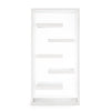 Libreria moderna di design Bilbao in legno e vetro per ufficio e cameretta h 180 cm