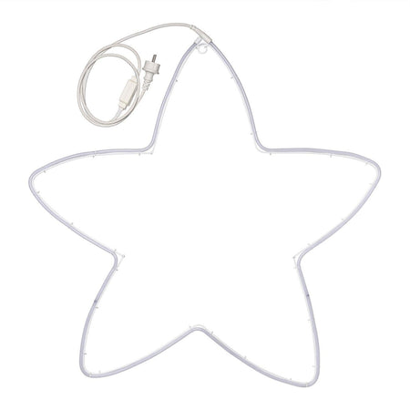 Stella luminosa led tipo neon a luce fissa luce calda per interno ed esterno