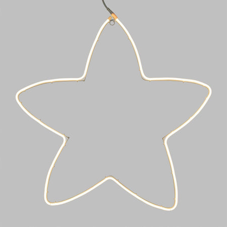 Stella luminosa led tipo neon a luce fissa luce calda per interno ed esterno