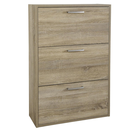 Scarpiera slim moderna in legno salva spazio, per arredamento interno "Made in Italy"