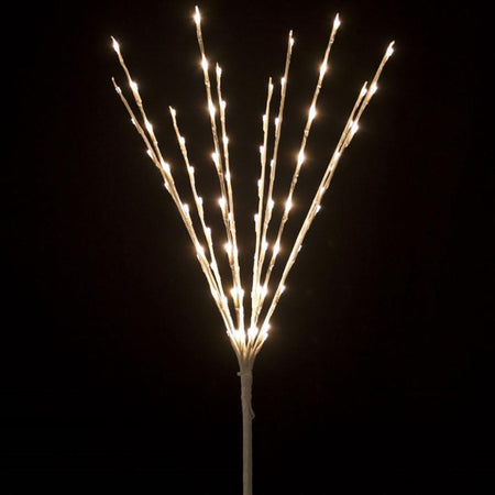 Ramo led modellabile bianco luce calda decorazione da esterno 75 cm 10 rami