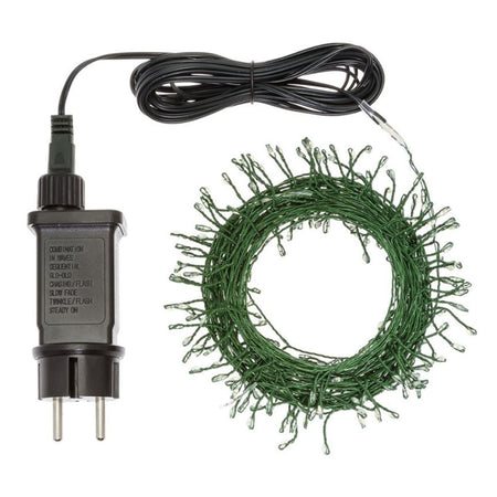 Luci di Natale catena luminosa con micro led decorazione da esterno 12 mt