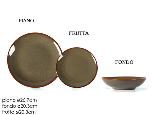 Piatto Fondo Servizio da Tavola 'Haruki Reactive'