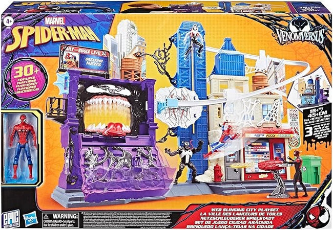 Hasbro - Spiderman Venomversus Ultimate Webcity Oscillando in Città