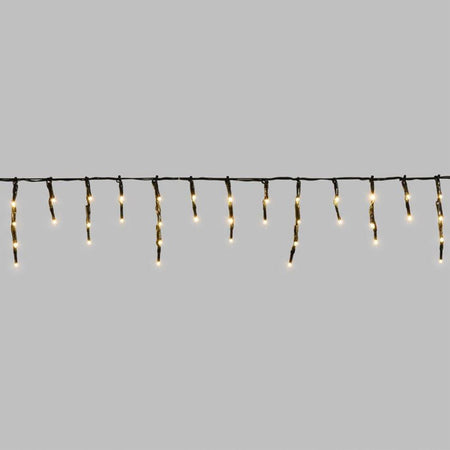 Cascata luce calda a led per esterno luci decorazione natale natalizie movimento 10 mt