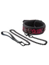 Blaze - Collare + Guinzaglio Drago Nylon Nero Rosso