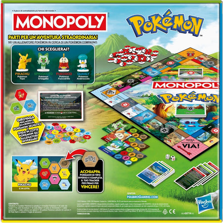 Hasbro - Monopoly Pokemon Edition Versione Italiana