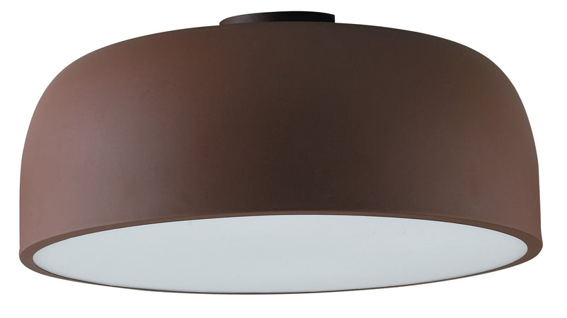 Plafoniera Lampada da soffitto BISTROT design moderno colore bronzo / bianco 3x E27