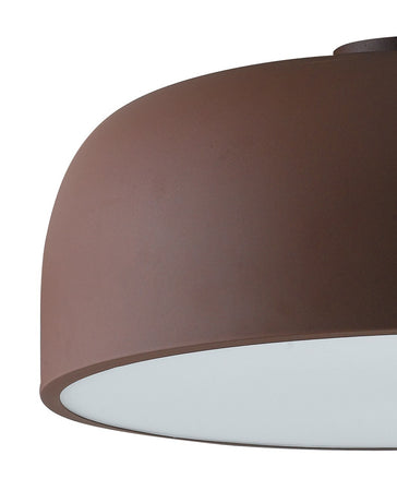 Plafoniera Lampada da soffitto BISTROT design moderno colore bronzo / bianco 3x E27