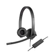 Logitech h570e auricolare cablato a padiglione ufficio usb tipo a nero - 981-000575