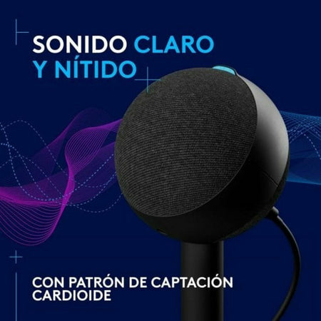 Microfono Logitech 988-000551 Nero