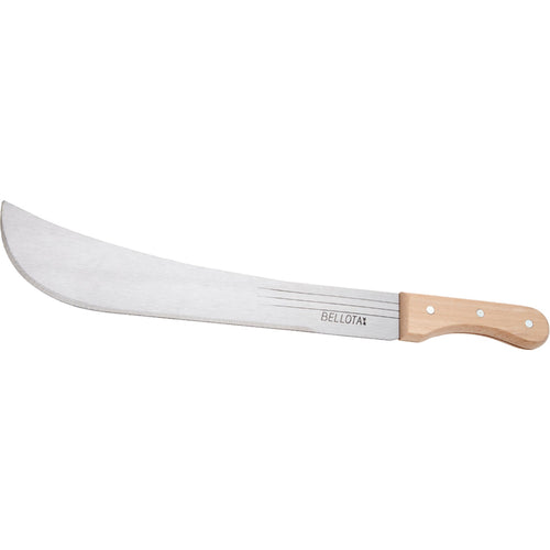Machete con lama in acciaio al carbonio, manico in legno per cespugli