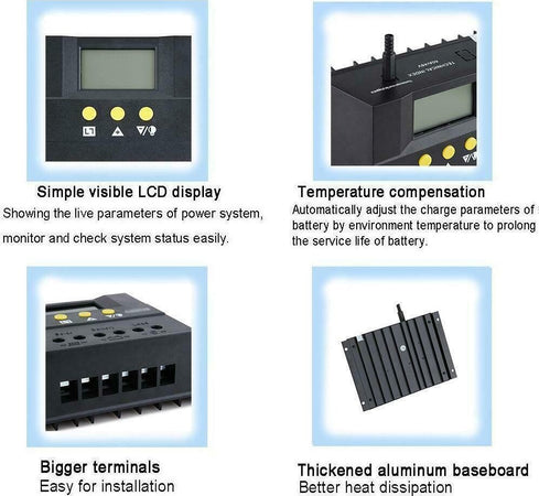 50A Regolatore Di carica solare fotovoltaico LCD 12V /24V Per pannello solare CM5024Z Commercio Industria e Scienza/Energia solare e eolica/Pannelli solari/Pannelli solari monocristallini Zencoccostore - Formia, Commerciovirtuoso.it