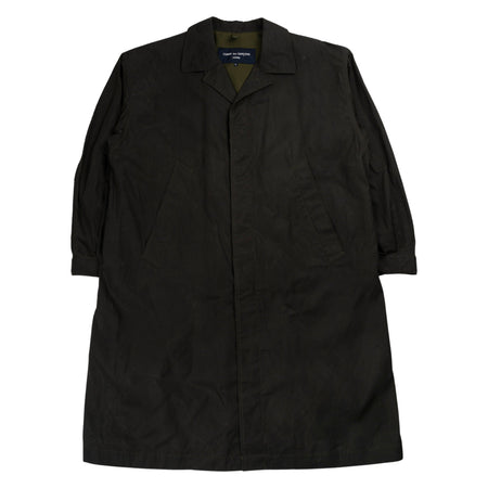 COMME DES GARÃONS HOMME Men's Oiled Overcoat in Khaki da uomo
