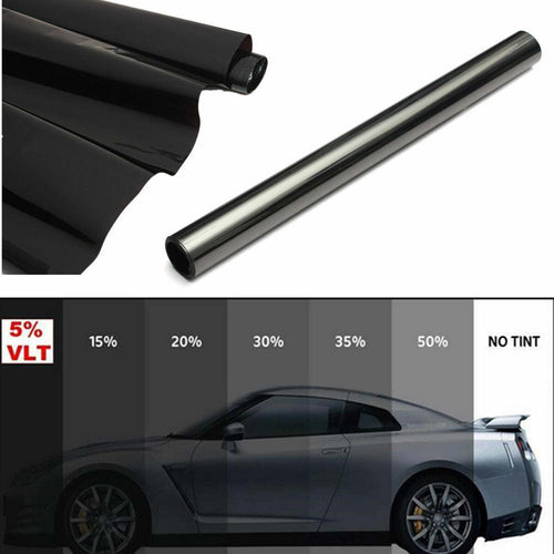 50cm-x-3-metri-PELLICOLA-OSCURANTE-per-VETRI,-AUTO,-NERO-5%-VLT-(NERO-)