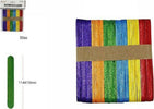 50pz Bastoncini Stecche Legno Colorati 114x10x1.2 Mm Lavoretti Bricolage 63841 Casa e cucina/Hobby creativi/Lavorazione del legno/Bastoni di legno Trade Shop italia - Napoli, Commerciovirtuoso.it