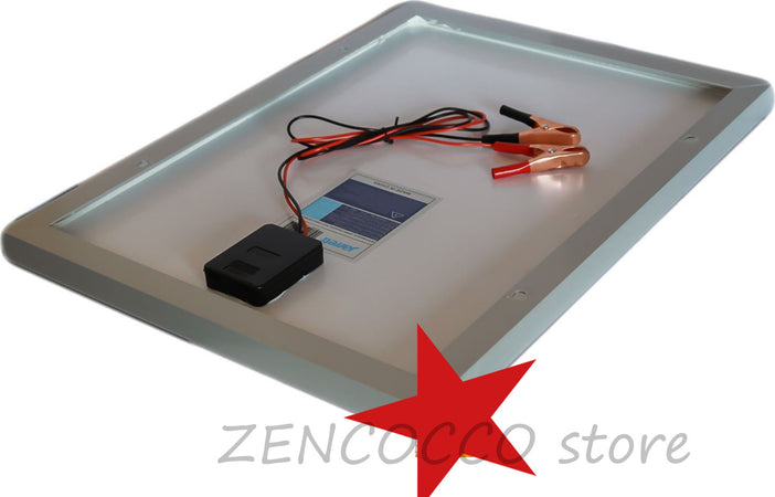 50W Pannello Solare Modulo Fotovoltaico 12V CELLE SILICIO PINZE BATTERIA Commercio Industria e Scienza/Energia solare e eolica/Pannelli solari/Pannelli solari monocristallini Zencoccostore - Formia, Commerciovirtuoso.it