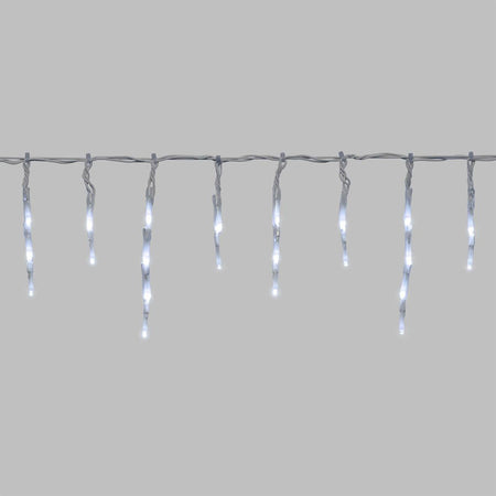 Cascata luminosa per esterno stalattite a led, decorazioni di natale in movimento 10 x h 0,12 mt