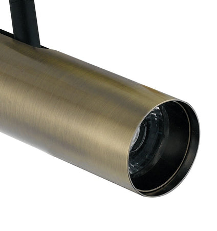 Faretto per binario orientabile a led in alluminio bronzo A+ Luce calda 7 W