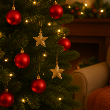 Palline per albero di Natale in plastica per decorazioni natalizie Ø 6 cm set da 9