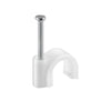 Pz 50 graffetta fermacavo per cavo coassiale ed antenna in polietilene bianco (6 mm)