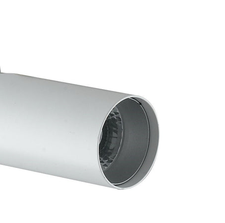 Faretto per binario orientabile a led in alluminio bianco A+ Luce calda 7 W