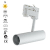 Faretto per binario orientabile a led in alluminio bianco A+ Luce naturale 7 W