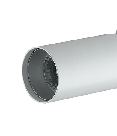 Faretto per binario orientabile a led in alluminio bianco A+ Luce naturale 7 W