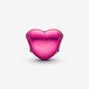 Pandora - Charm Cuore Metallico Rosa