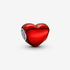 Pandora - Charm Cuore Metallico Rosso