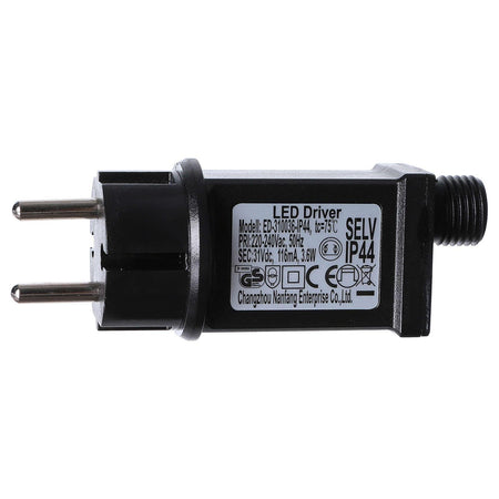 Decorazione natalizia "Renna e cucciolo" con cristalli 230 led da esterno h 72 cm