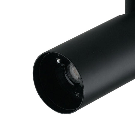 Faretto da soffitto orientabile a led in alluminio nero led cob integrato A+ luce naturale K 7 W