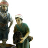 Scena pigiatura uva h 15 cm in poliresina personaggio per presepe agricoltore natività
