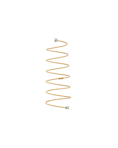 Magic Wire - Anello spirale giallo diamanti SILENZIO